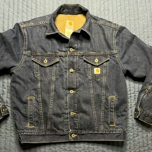 Carhartt men's large sherpa lined trucker jacket